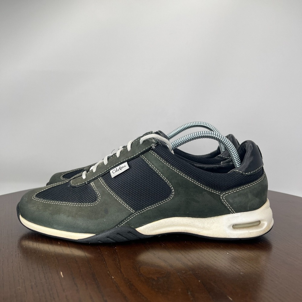 Cole Haan Shoes‎ Women's 8.5B Green Black Leather Mesh Lace Up Sneaker D25206